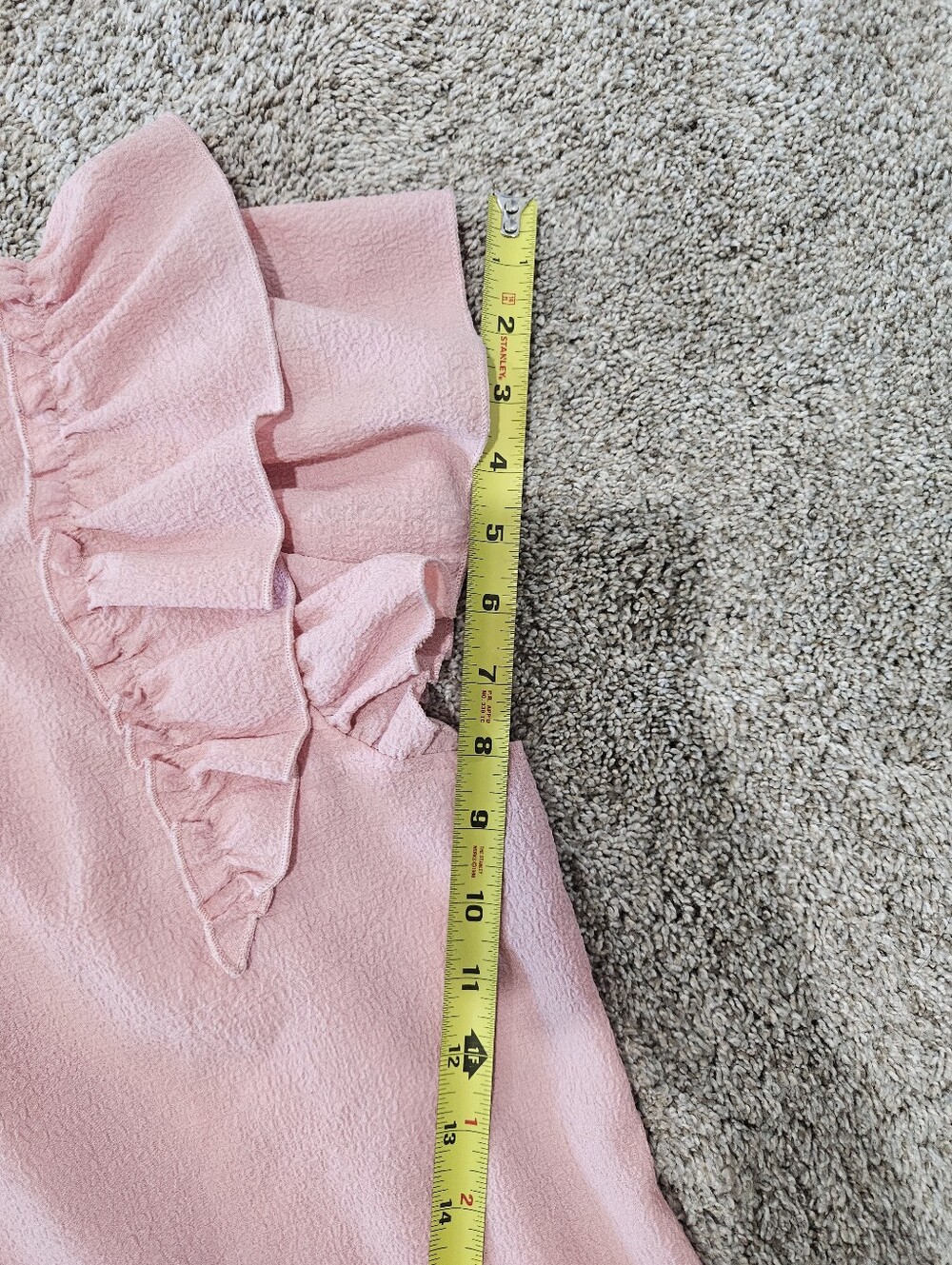 Pink Ruffled Sleeve Blouse - Picture 6 of 8